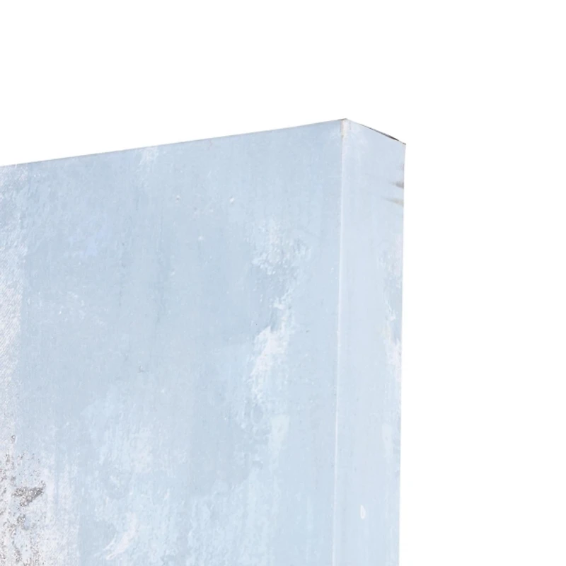 Light Blue Abstract Canvas Art Print