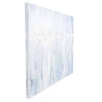 Light Blue Abstract Canvas Art Print