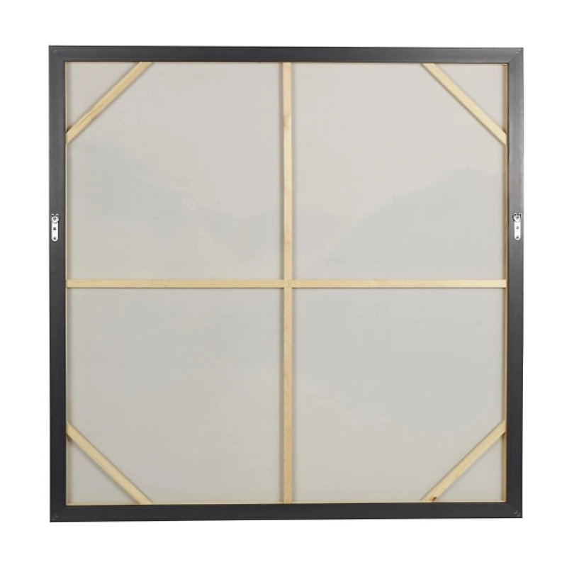 Misty Mountain Range Framed Canvas Art Print