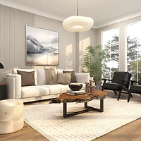 Misty Mountain Range Framed Canvas Art Print