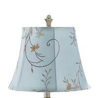 Tuscan Floral Brass Buffet Lamp