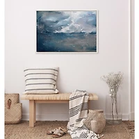 Shades of Blue Framed Canvas Art Print, 33x23