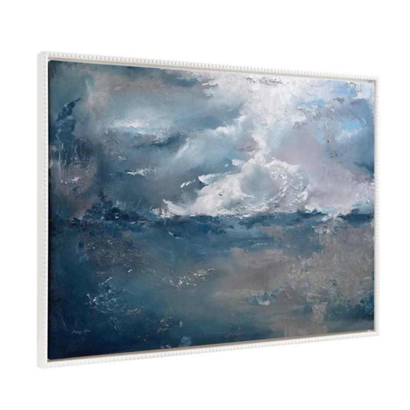Shades of Blue Framed Canvas Art Print, 33x23