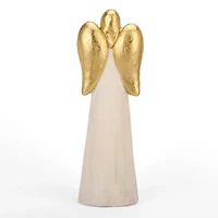 Gold Angel with Star Christmas Decoration