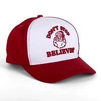 Dont Stop Believin Christmas Baseball Hat