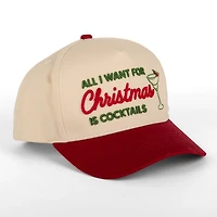 All I Want is Christmas Cocktails Baseball Hat