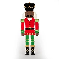 Jolly Nutcracker Metal Outdoor Porch Easel