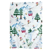 Ski Slopes Plush Throw