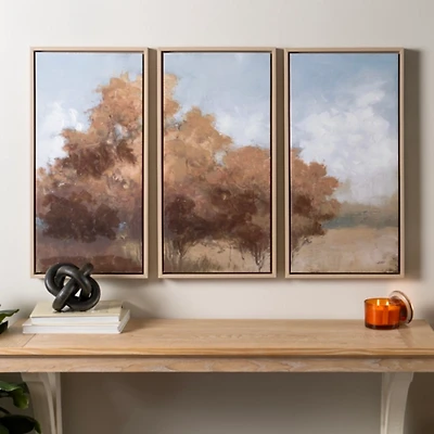 Autumn Views Framed Canvas Art Prints, Set of 3