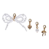 Bow Shoe Charms, Set of 4