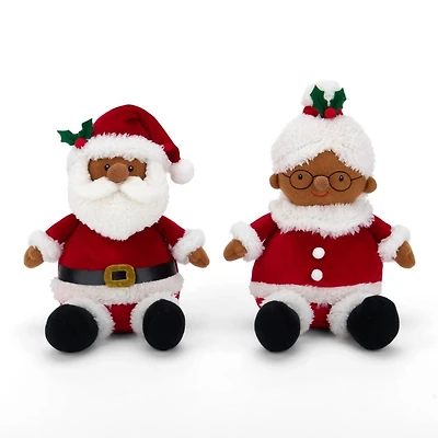 Jolly Mr & Mrs Claus 2-pc. Plush Set