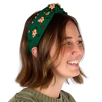 Green Gingerbread Beaded Headband