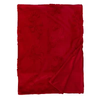 Red Merry Candy Canes Throw