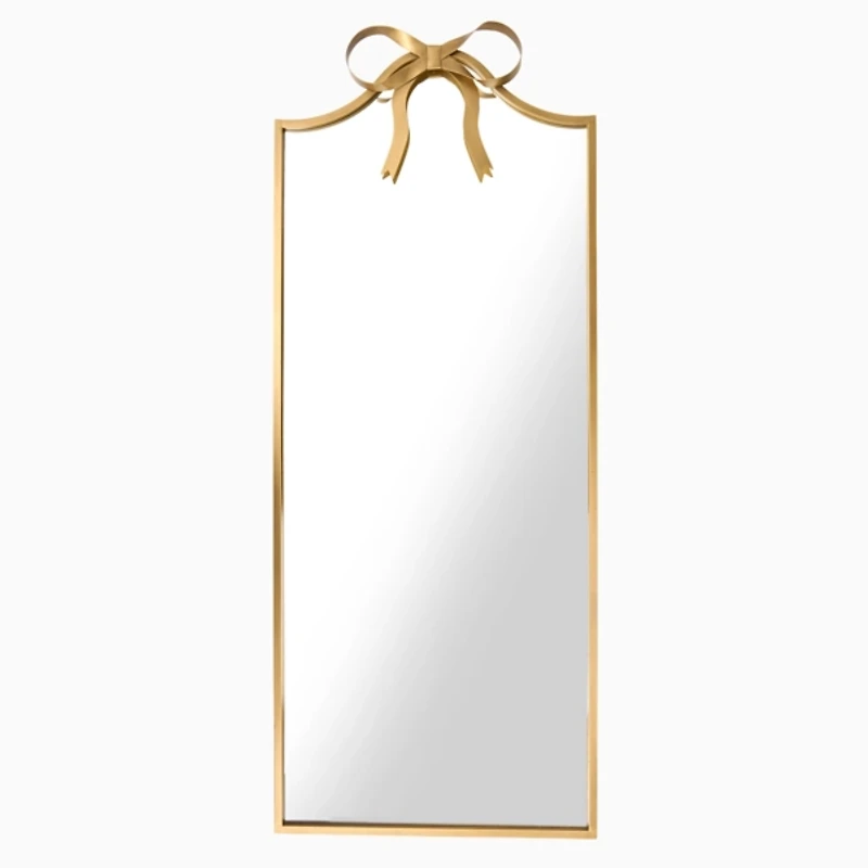 Sofia Gold Bow Arched Leaner Mirror