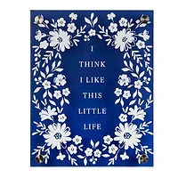 This Little Life Floral Wall Plaque