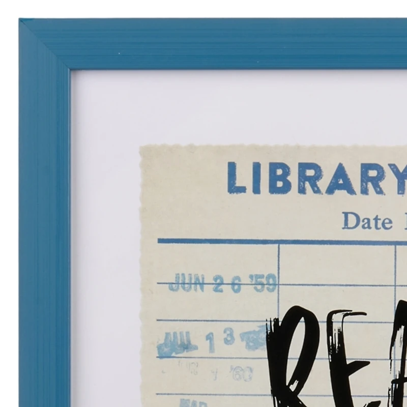 Read More Books Library Card Wall Plaque
