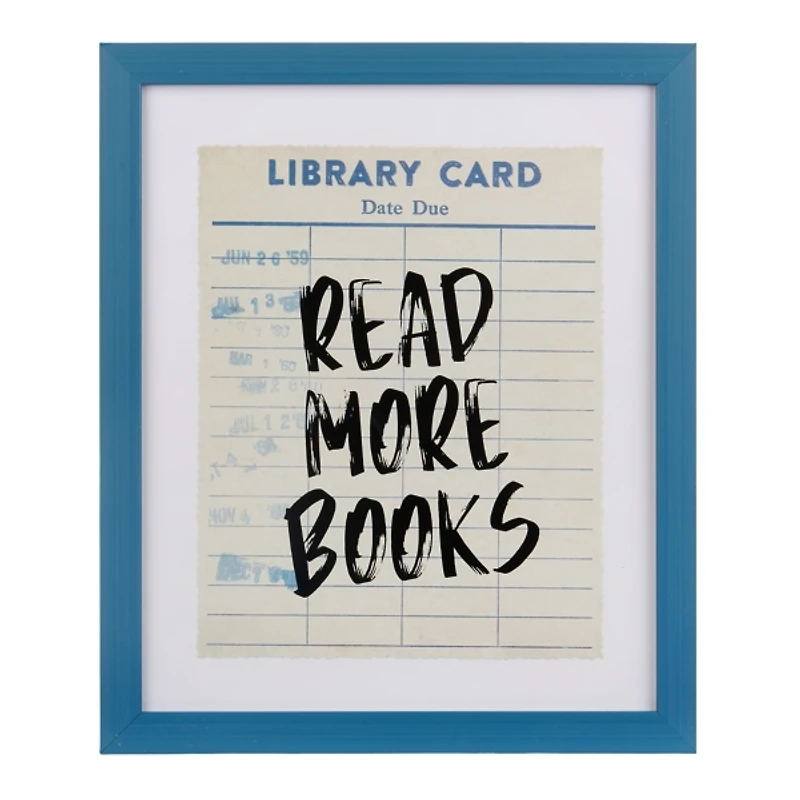 Read More Books Library Card Wall Plaque