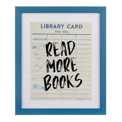 Read More Books Library Card Wall Plaque