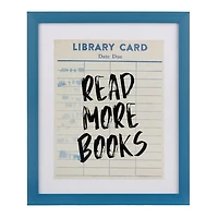 Read More Books Library Card Wall Plaque