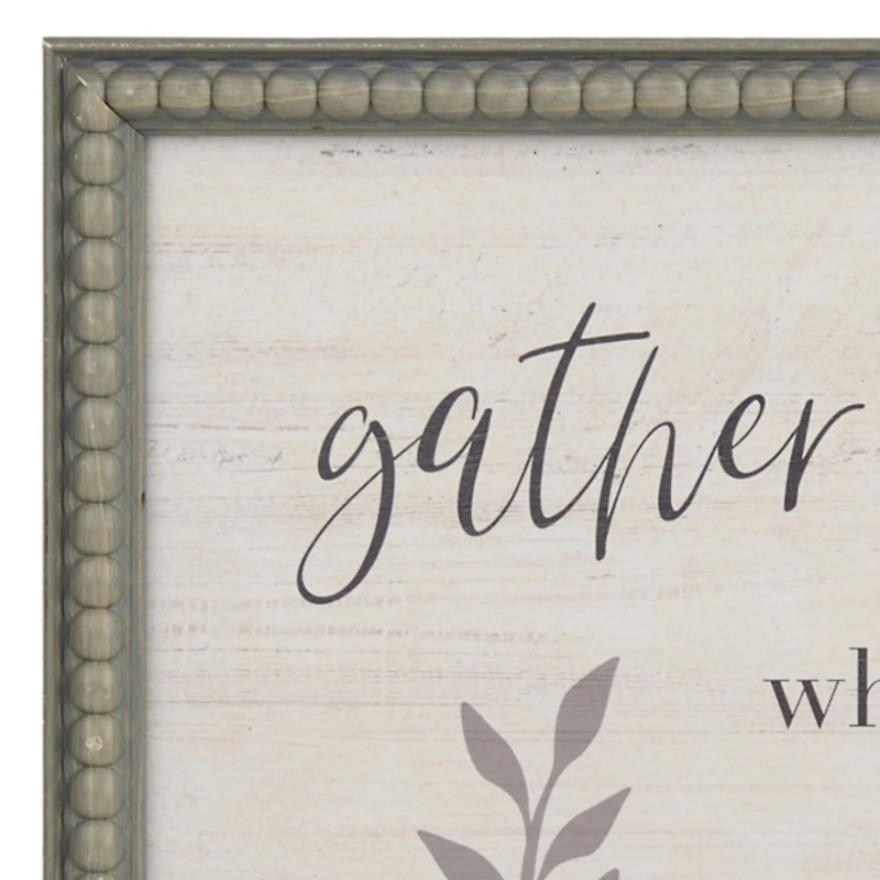 Gather Around the Table Wall Plaque