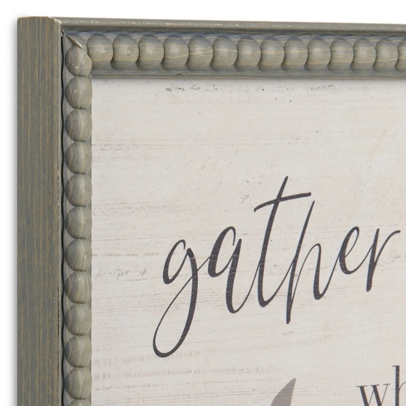 Gather Around the Table Wall Plaque
