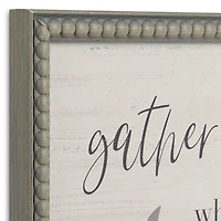 Gather Around the Table Wall Plaque