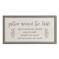 Gather Around the Table Wall Plaque