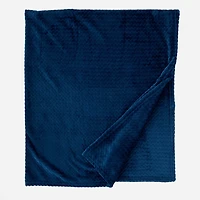 Navy Dreamy Plush Throw