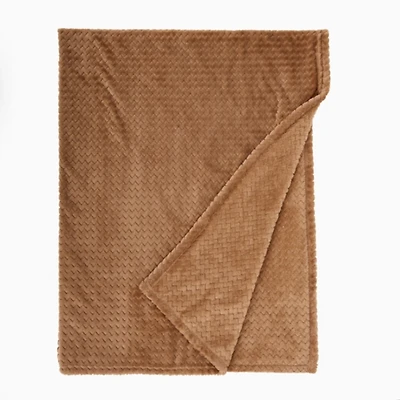Brown Dreamy Plush Throw