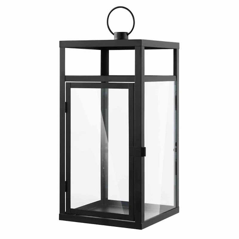 Black Metal & Glass Friederika Outdoor Lantern