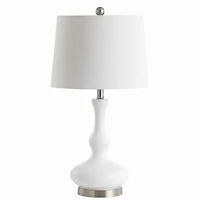 White Glass Lina Table Lamp