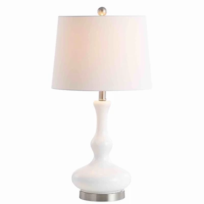 White Glass Lina Table Lamp