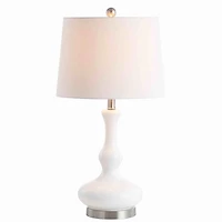 White Glass Lina Table Lamp