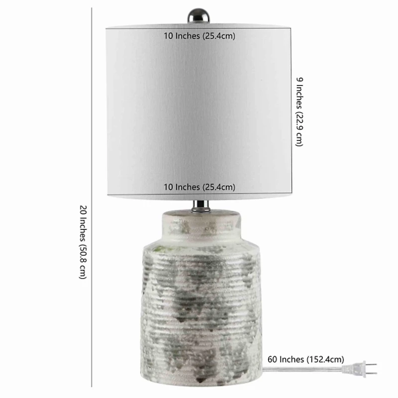 Gray Ceramic Selina Table Lamp