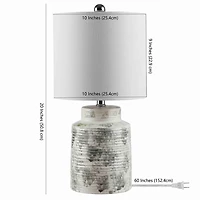 Gray Ceramic Selina Table Lamp