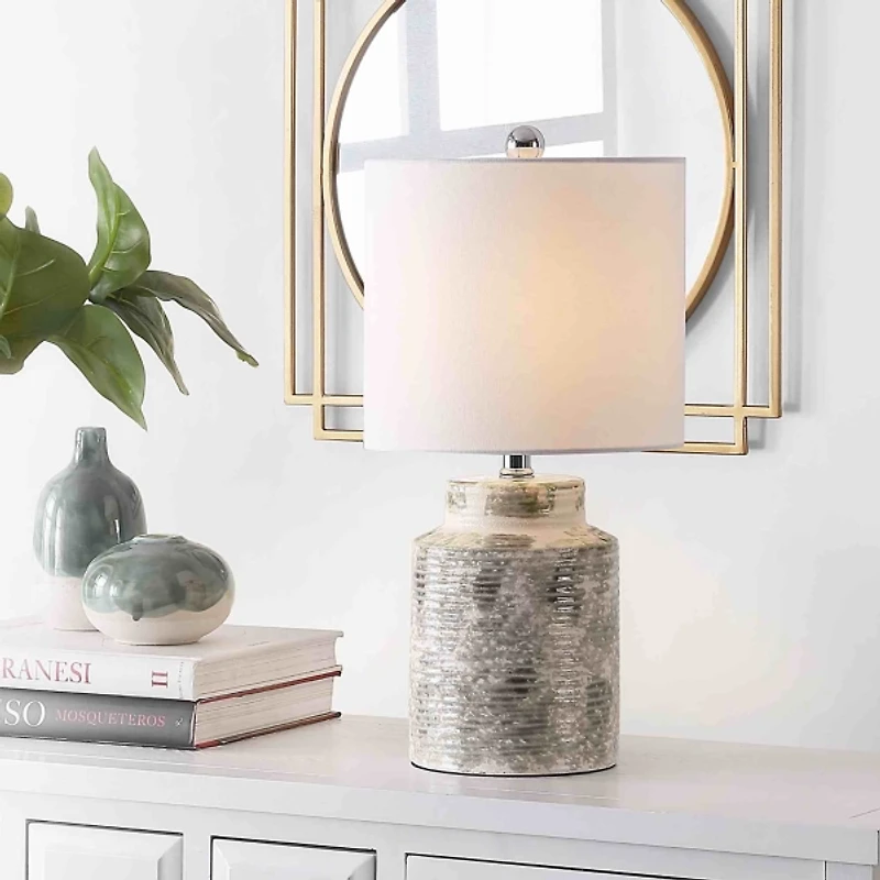 Gray Ceramic Selina Table Lamp