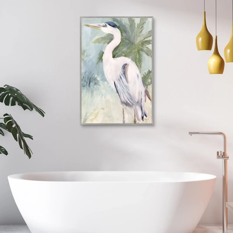 Coastal Sentinel Framed Canvas Art Print