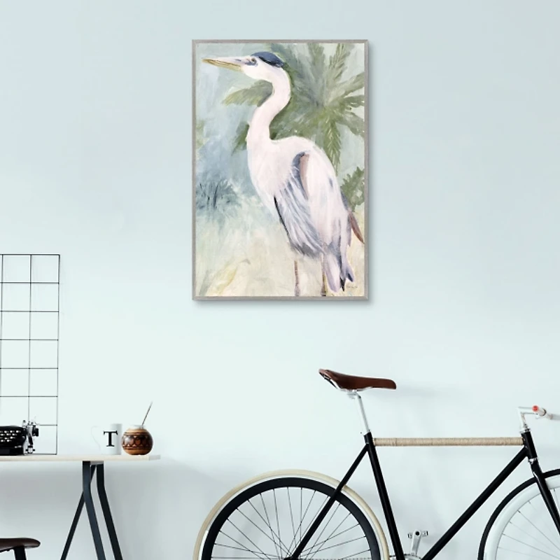 Coastal Sentinel Framed Canvas Art Print