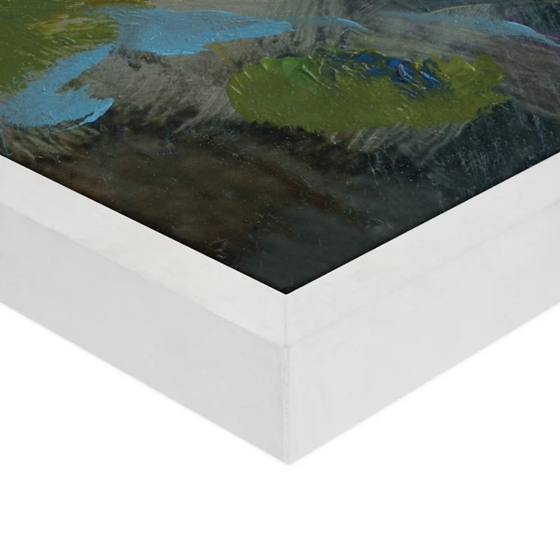 Garden Peonies Framed Canvas Art Print