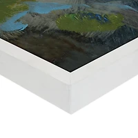 Garden Peonies Framed Canvas Art Print