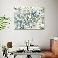 Impasto Bloom Framed Canvas Art Print