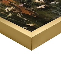 Gold and Purple Field Framed Canvas Art Print