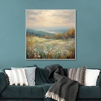 Wildflower View Framed Canvas Art Print