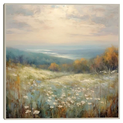 Wildflower View Framed Canvas Art Print