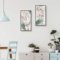 Bird Study Framed Canvas Art Prints, Set of 2