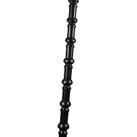 Satin Black Stacked Column Floor Lamp