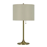 Soft Gold Metal Candlestick Table Lamp