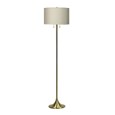 Soft Gold Metal Candlestick Floor Lamp