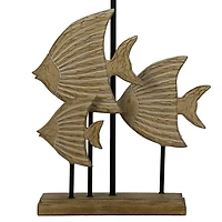 Antique Fish Trio Table Lamp