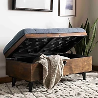 Upholstered Wood Carlien Storage Bench